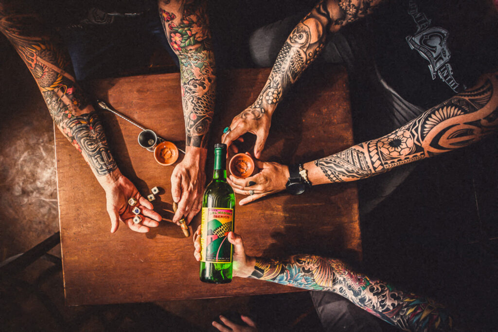 Del Maguey Ibérico mezcal product photography services in phoenix by photo fusion studio