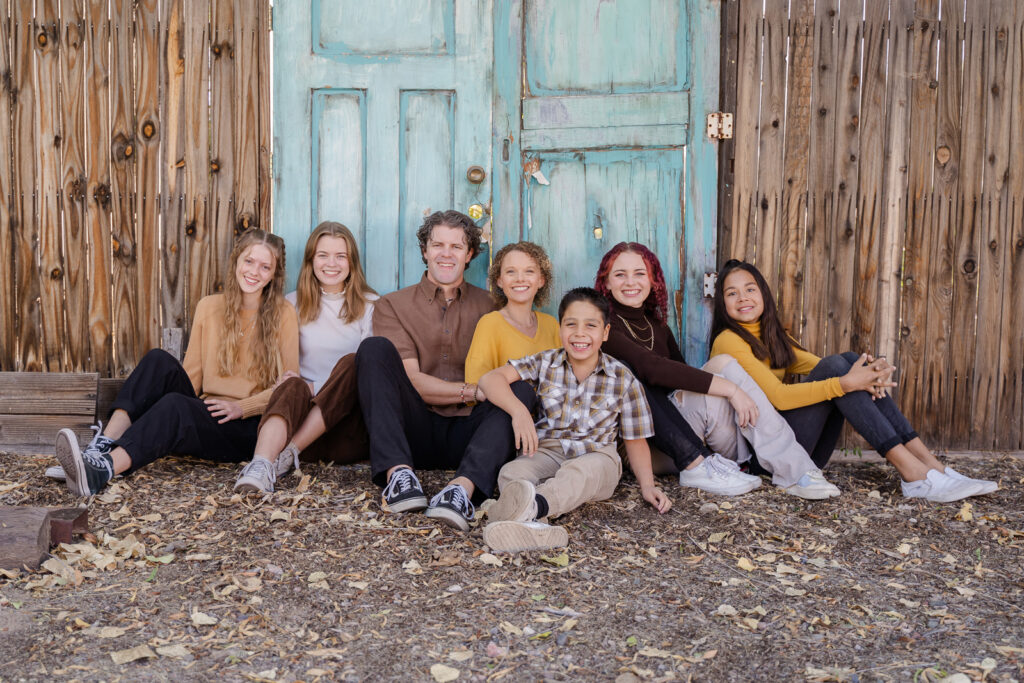 Family portrait at Simple Farms Scottsdale by Photo Fusion Studio